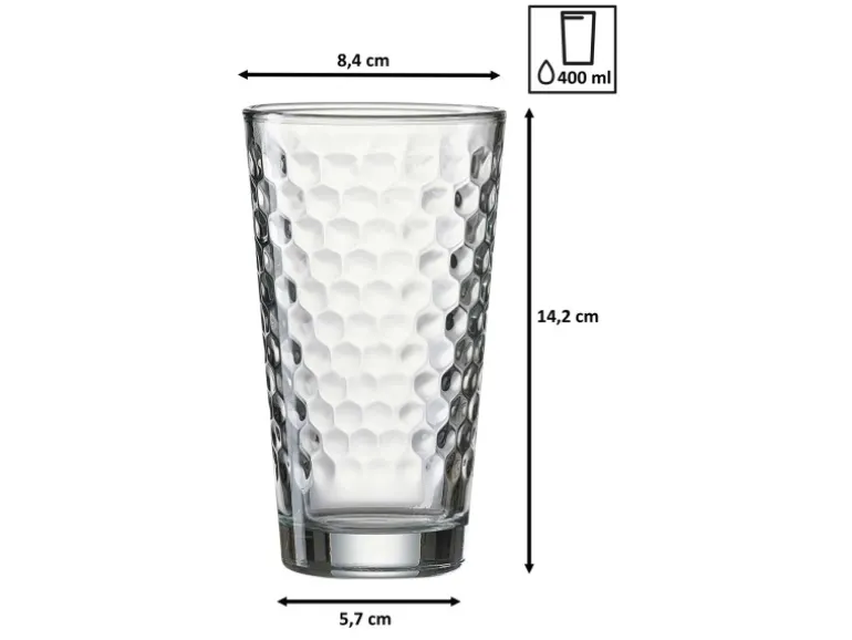 Ritzenhoff & Breker Favo Longdrinkgläser 400 ml 12er Set transparent