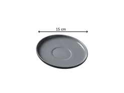 Ritzenhoff & Breker Jasper Kaffeetasse mit Untertasse 240 ml 4er Set Schwarz