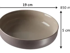Ritzenhoff & Breker Jasper Suppenschale 19 cm 4er Set Taupe