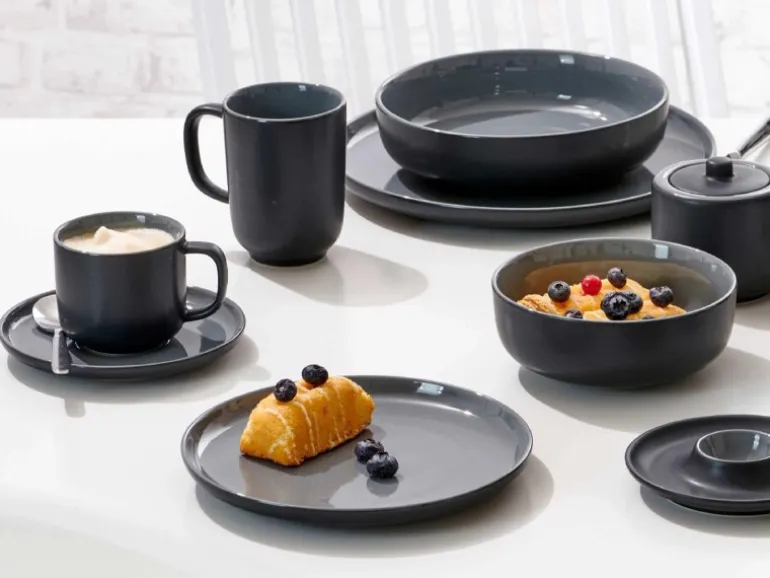 Ritzenhoff & Breker Jasper Suppenschale 19 cm 4er Set Schwarz