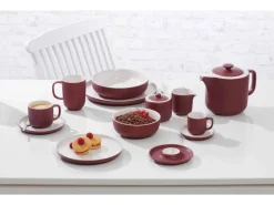 Ritzenhoff & Breker Jasper Espressotasse mit Untertasse 100 ml 4er Set Beere