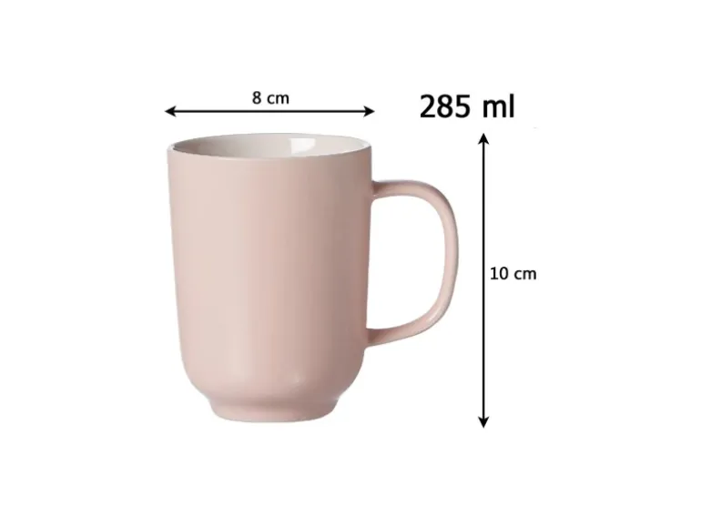 Ritzenhoff & Breker Jasper Kaffeebecher 285 ml 6er Set Rosa