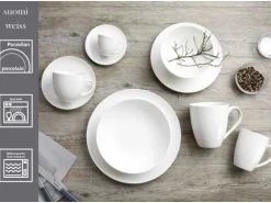 Ritzenhoff & Breker Suomi Dessertteller 20 cm 6er Set Cremeweiß
