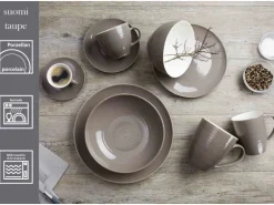 Ritzenhoff & Breker Suomi Dessertteller 20 cm 6er Set Taupe