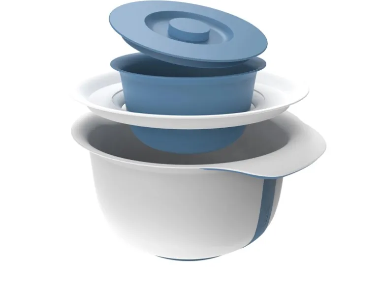 Rotho Backschüssel-Set Fresh Horizontblau 2-teilig