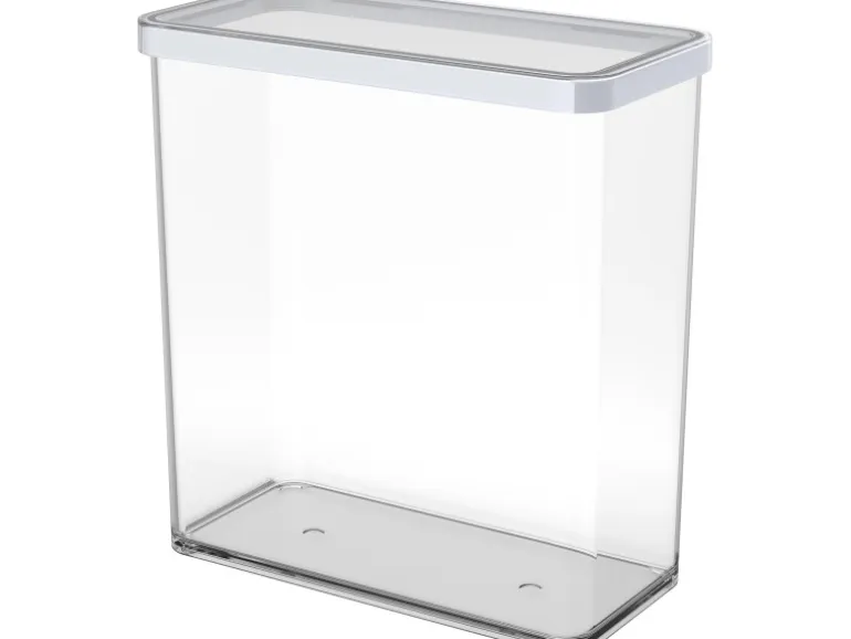 Rotho Dose Loft Premium Rechteckig 3,2 l Weiß-Transparent