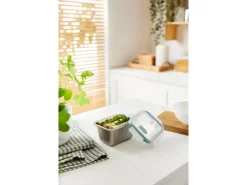 Rotho Frischhaltedose Nala Edelstahl 0,7 l Mistletoe Green