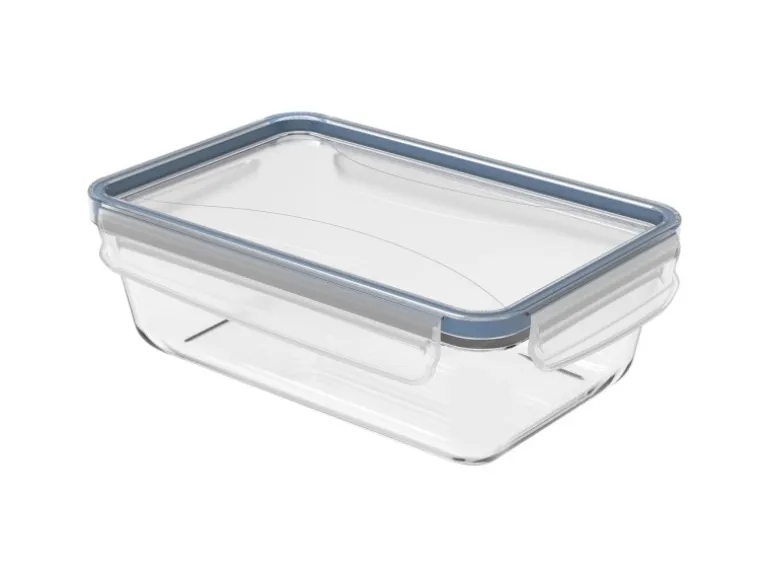 Rotho Kühlschrankdose Clic & Lock Glas 1,3 l Horizontblau