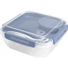 Rotho Salatbox B3 Memory 1,7 l Transparent Horizonblau