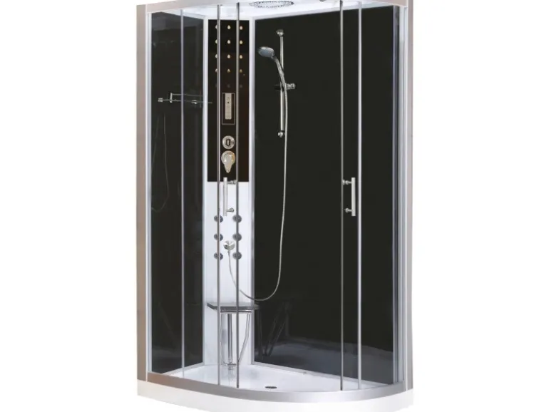 Sanotechnik Komplettduschkabine Vario links 215 cm x 120 cm x 80 cm