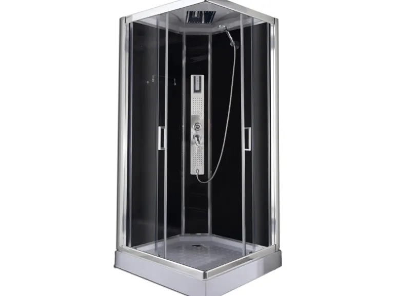 Sanotechnik Komplettduschkabine Trend 2 Chrom-Optik 210 cm x 90 cm