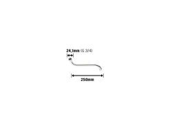 S-Auslauf 250 mm x 24,1 mm (G 3/4)