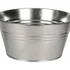 Schale mit Henkel und Holzgriff 18 cm x 43 cm x 35 cm Zink Standard