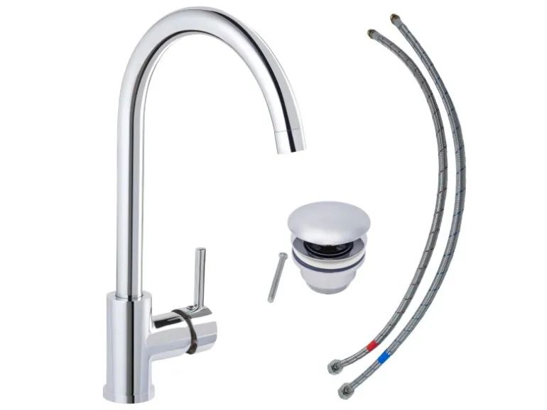 Schöner Wohnen Hohe Waschtischarmatur Cantis Wassersparend Chrom