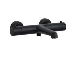 Schöner Wohnen Wannen-Thermostat Dicu Eco-Stop Mattschwarz