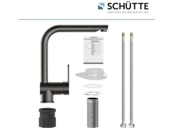 Schütte Küchenarmatur Rio Hochglanz-Graphit