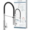 Schütte Spültischarmatur mit Soft-Touch Schlauch Stilo Chrom-Schwarz