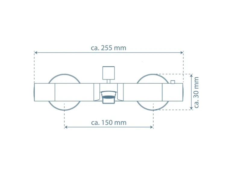 Schütte Thermostat Wannenfüllarmatur Vico Chrom