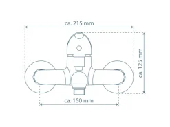 Schütte Wannenfüllarmatur Magna Chrom