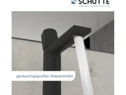 Schütte Waschtischarmatur New York Schwarz Matt