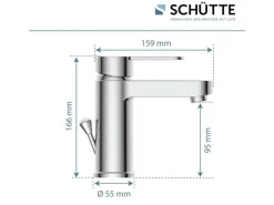 Schütte Waschtischarmatur Elephant Chrom