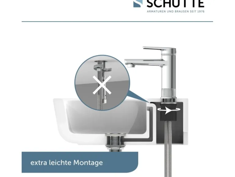 Schütte Waschtischarmatur Liverpool Chrom