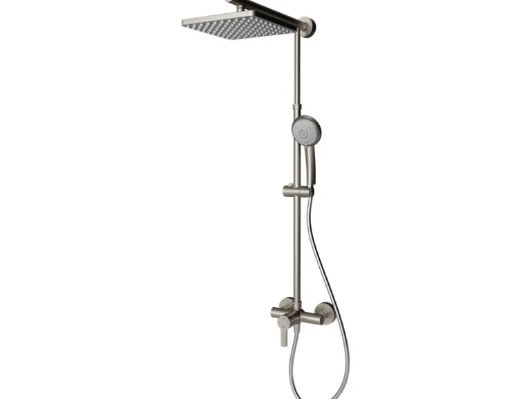 Schulte Duschsystem DuschMaster Rain Classic Eckig Edelstahloptik