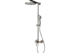 Schulte Duschsystem DuschMaster Rain Classic Rund Edelstahloptik
