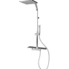 Schulte ExpressPlus Duschsystem Rain II Square mit Thermostat und Ablage