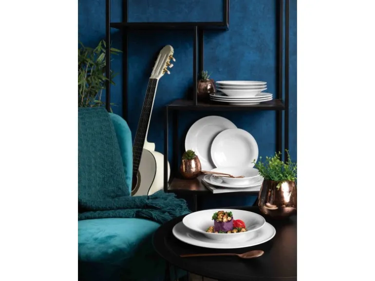 Seltmann Weiden Beat Coor Glaze Tafelservice 12-teilig Weiß