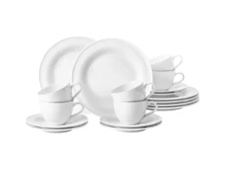Seltmann Weiden Beat Coor Glaze Kaffeeservice 18-teilig Weiß