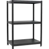 shelfr Industrial Design Metallregal auf 3 Ebenen 61 x 41 x 90 cm Schwarz