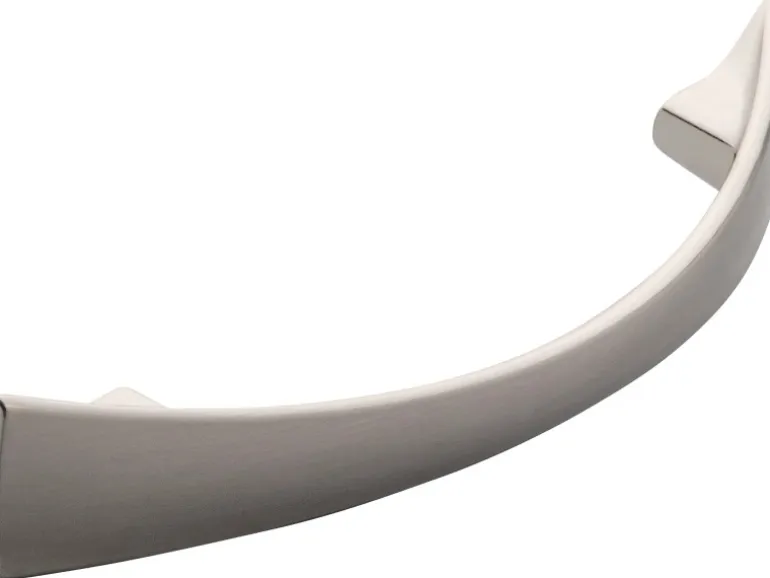 Siro Möbelgriff Metall Druckguss Edelstahleffekt Lochabstand 128 mm 5 Stück