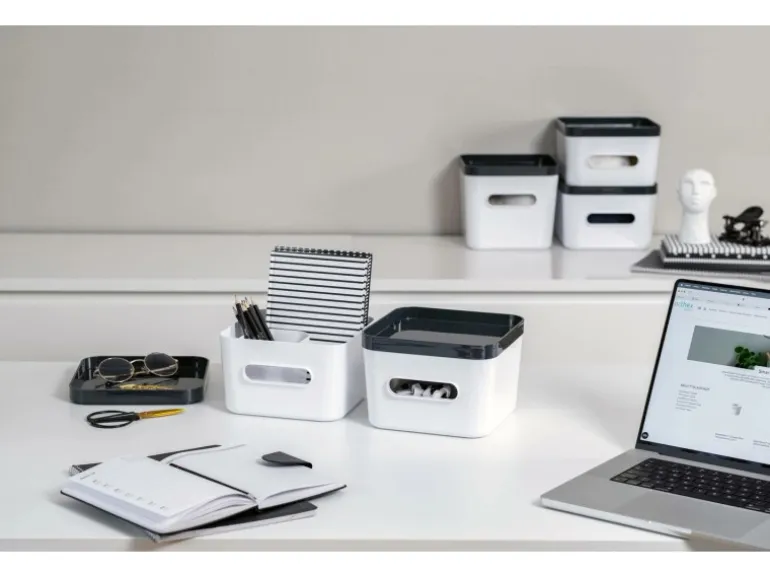SmartStore Compact Square M weiß Aufbewahrungsbox