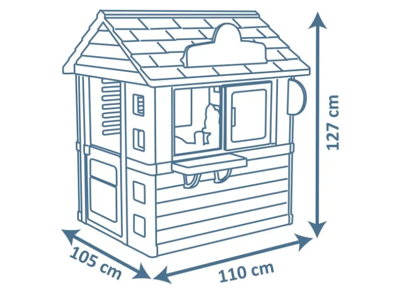Smoby Spielhaus Sweety Corner 127 cm x 105 cm x 110 cm