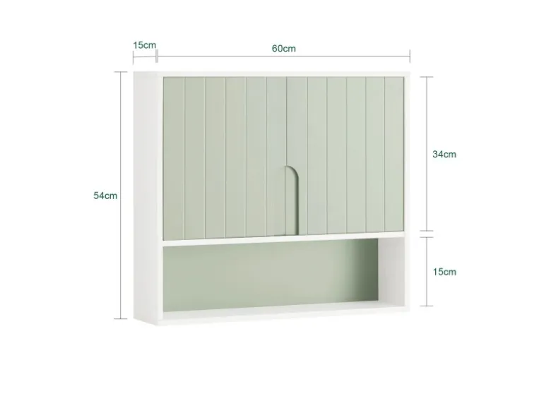 SoBuy Hängeschrank Badezimmerschrank Wandschrank Küchenschrank BZR140-GR