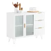 SoBuy Küchenschrank Kücheninsel Kommode Sideboard Bartisch Buffet FSB86-W