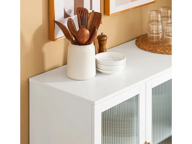 SoBuy Küchenschrank Kücheninsel Kommode Sideboard Bartisch Buffet FSB86-W