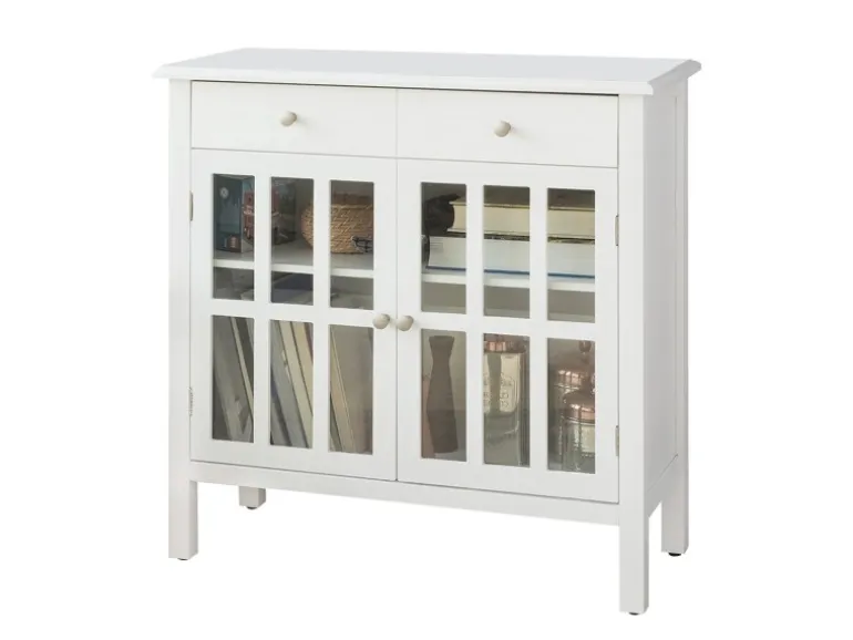 SoBuy Küchenschrank Kommode Sideboard Flurschrank Wohnzimmerschrank FSB23-W