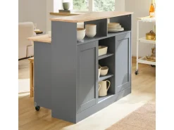SoBuy Sideboard Kücheninsel mit Arbeitsfläche Küchenschrank Kommode FSB36-HG