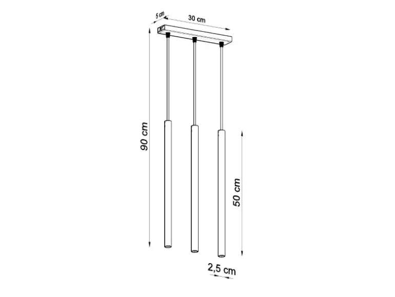 Sollux Lighting Hängeleuchte Pastelo 3 Weiß
