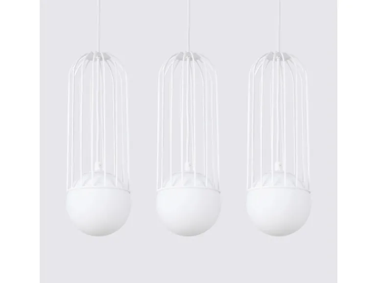 Sollux Lighting Pendelleuchte Brina 3L Weiß