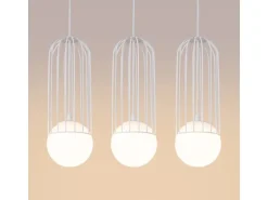 Sollux Lighting Pendelleuchte Brina 3L Weiß