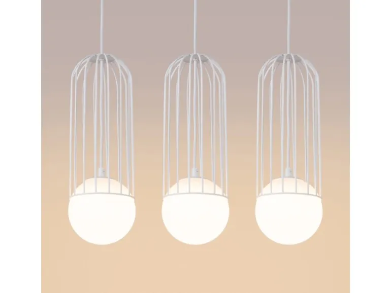 Sollux Lighting Pendelleuchte Brina 3L Weiß