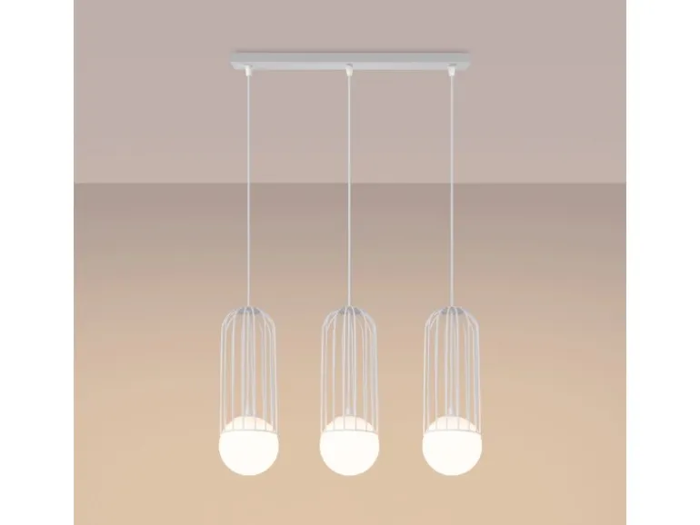 Sollux Lighting Pendelleuchte Brina 3L Weiß