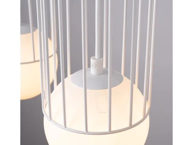 Sollux Lighting Pendelleuchte Brina 3L Weiß