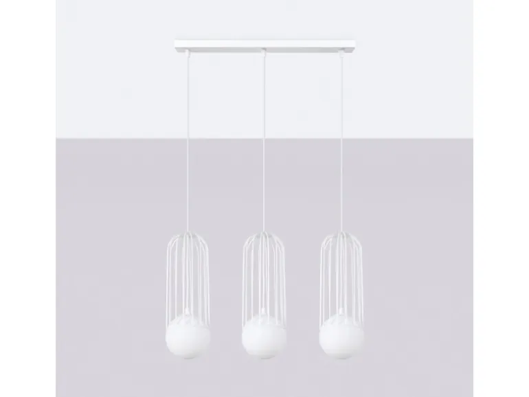 Sollux Lighting Pendelleuchte Brina 3L Weiß