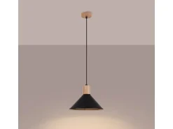 Sollux Lighting Pendelleuchte Jaga Schwarz