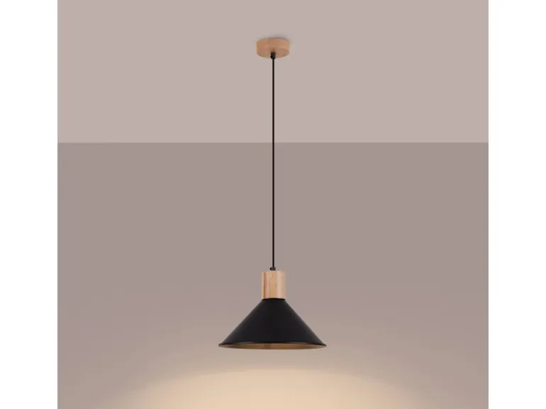 Sollux Lighting Pendelleuchte Jaga Schwarz