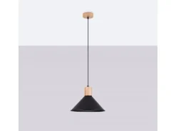 Sollux Lighting Pendelleuchte Jaga Schwarz